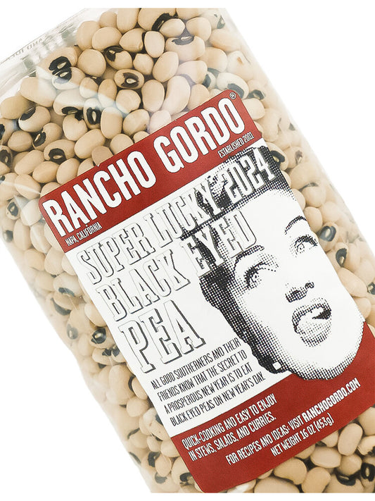 Rancho Gordo Super Lucky Black Eyed Peas 16oz