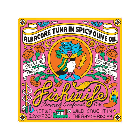Fishwife Albacore Tuna In Spicy Olive Oil - 3.2oz