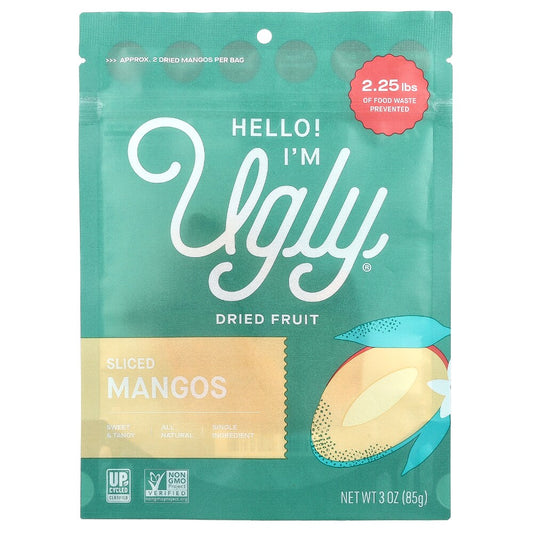 Hello! I'm Ugly Dried Fruit Sliced Mangos - 3 Oz (85 G)