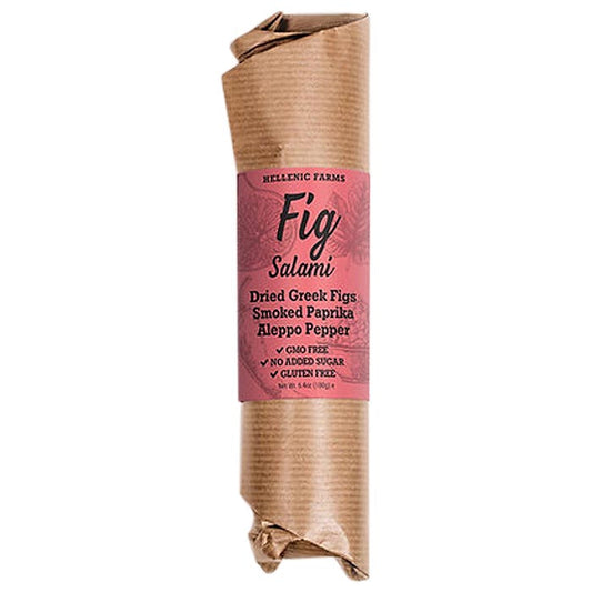 Hellenic Farms Fig Salami, Smoked Paprika Pepper 6.4 Oz