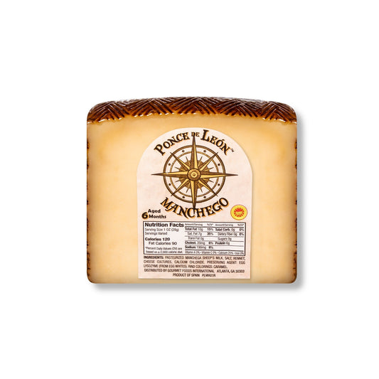 Ponce De Leon Manchego Cheese Wedge - 8oz