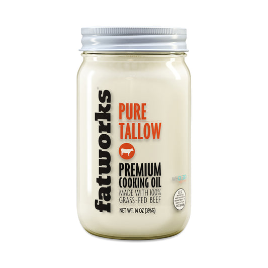 Fatworks Grass Fed Beef Tallow Premium Cooking Oil