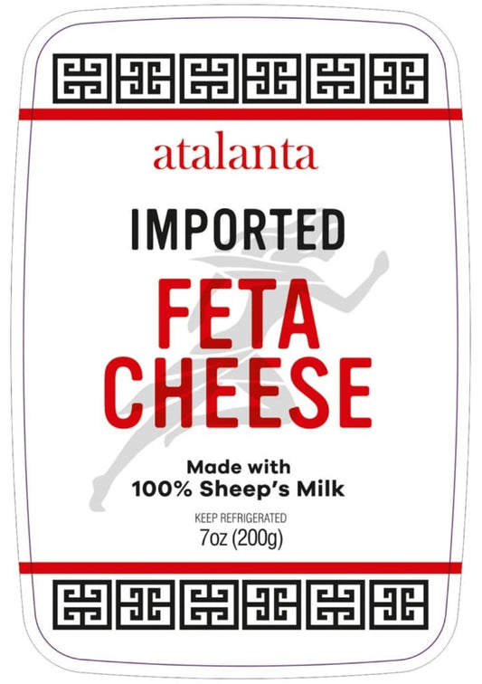 Atalanta Cheese, Feta, Imported, 100% Sheep's Milk
