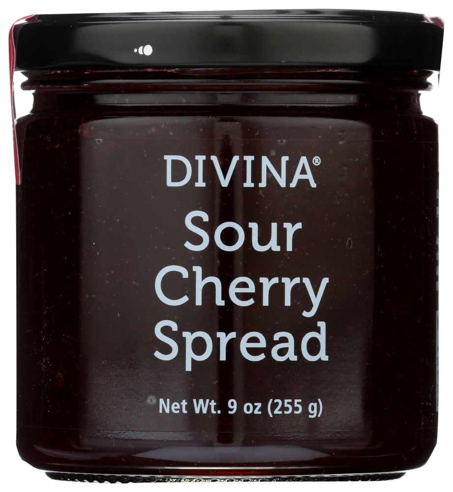 Divina Sour Cherry Spread 9 Oz Jar
