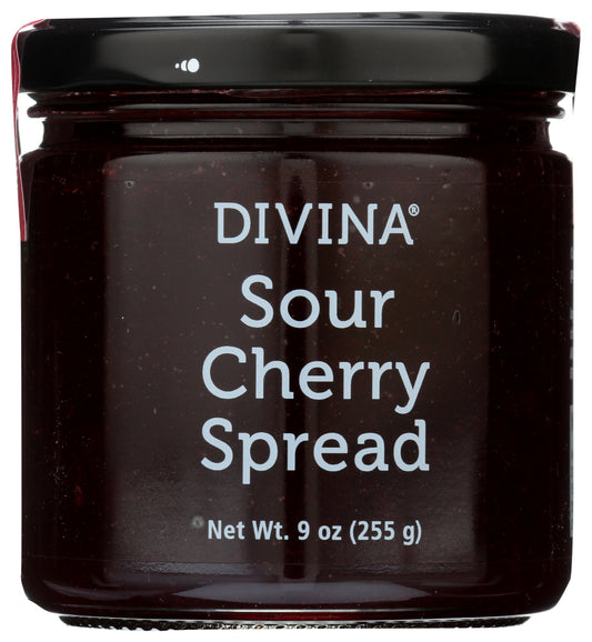 Divina Sour Cherry Spread 9 Oz Jar