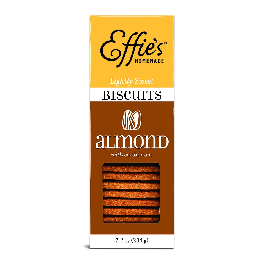 Effie's Homemade Almond With Cardamom Biscuits, 7.2 Oz