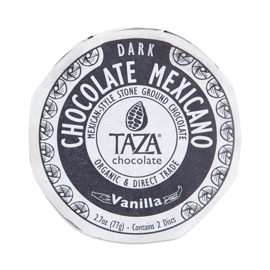 Taza Chocolate Organic Mexicano Disc 50 Dark Vanilla, 2.7 Ounce, Vegan