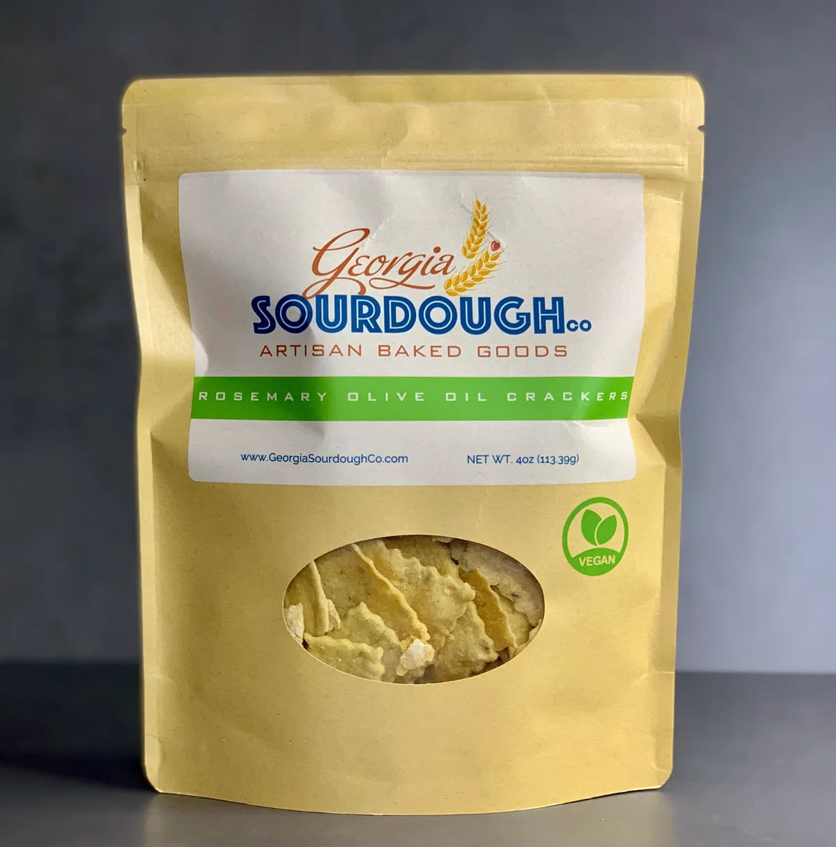 Ga Sourdough Rosemary Crackers 4 oz.
