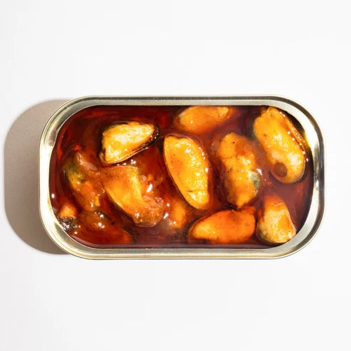 Fishwife Mussels with Sweet Pepper + Garlic