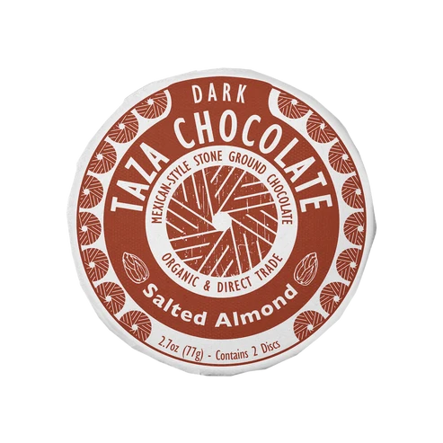Taza 44% Dark Chocolate Salted Almond