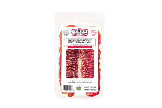 Southern Savory Uncured Salami with Toasted Pecan and Fennel Seed