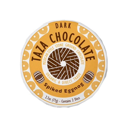 Taza 55% dark chocolate Spiked Eggnog