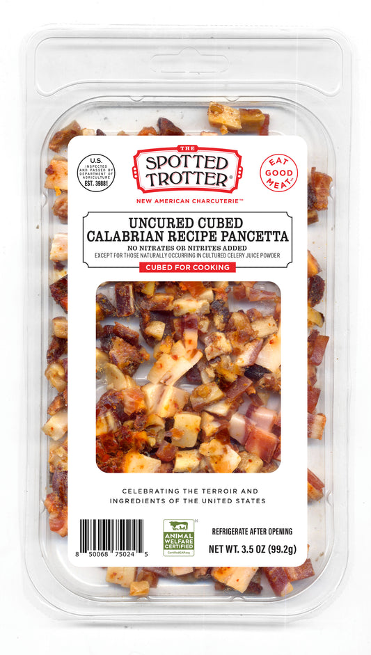 Uncured Cubed/Sliced Calabrian Recipe Pancetta