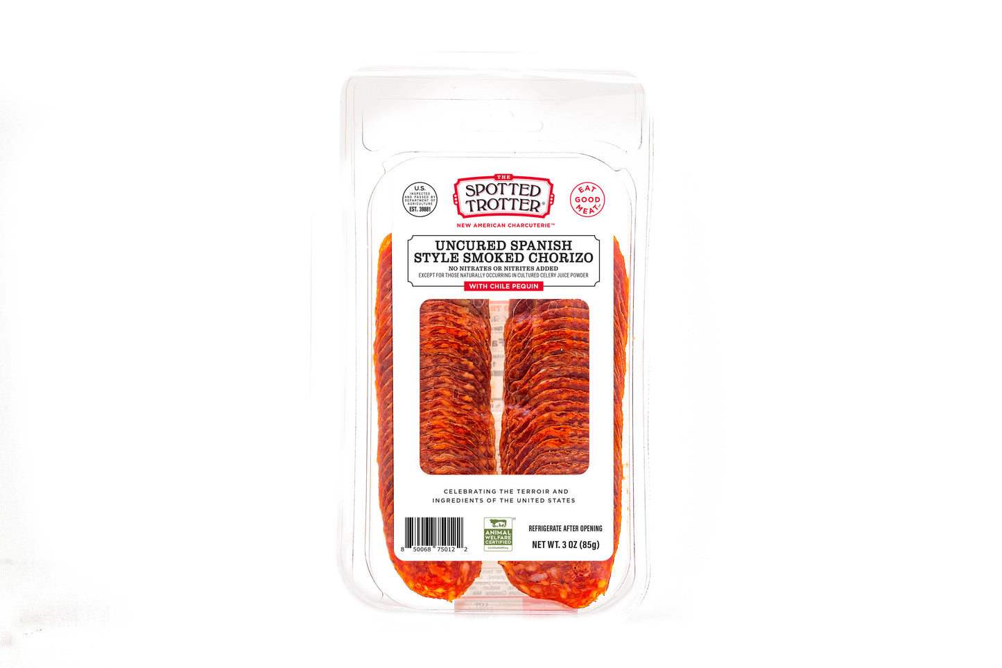 Uncured Spanish Style Smoked Chorizo with Chile Pequin